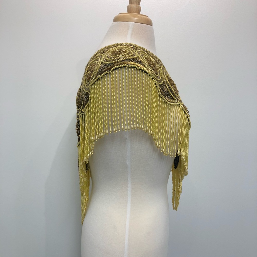 FABULOUS Vintage Heavily beaded collar Wear 2 ways - Picture 4 of 8